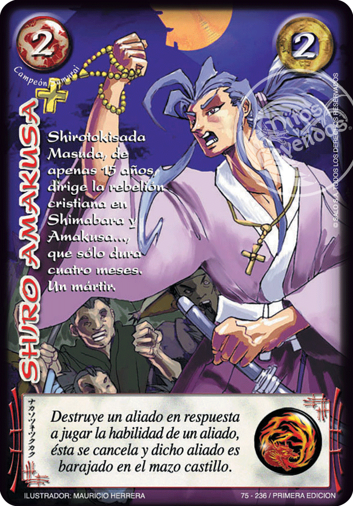 Shiro Amakusa — CC - Espiritu de Dragon