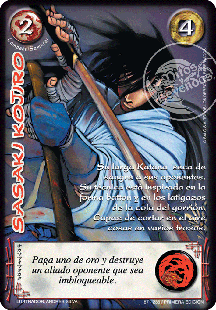 Sasaki Kojiro — CC - Espiritu de Dragon