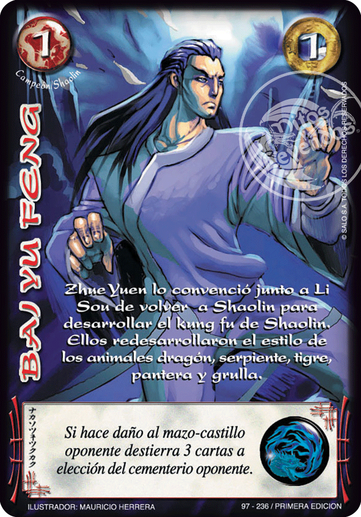 Bai Yu Feng — CC - Espiritu de Dragon