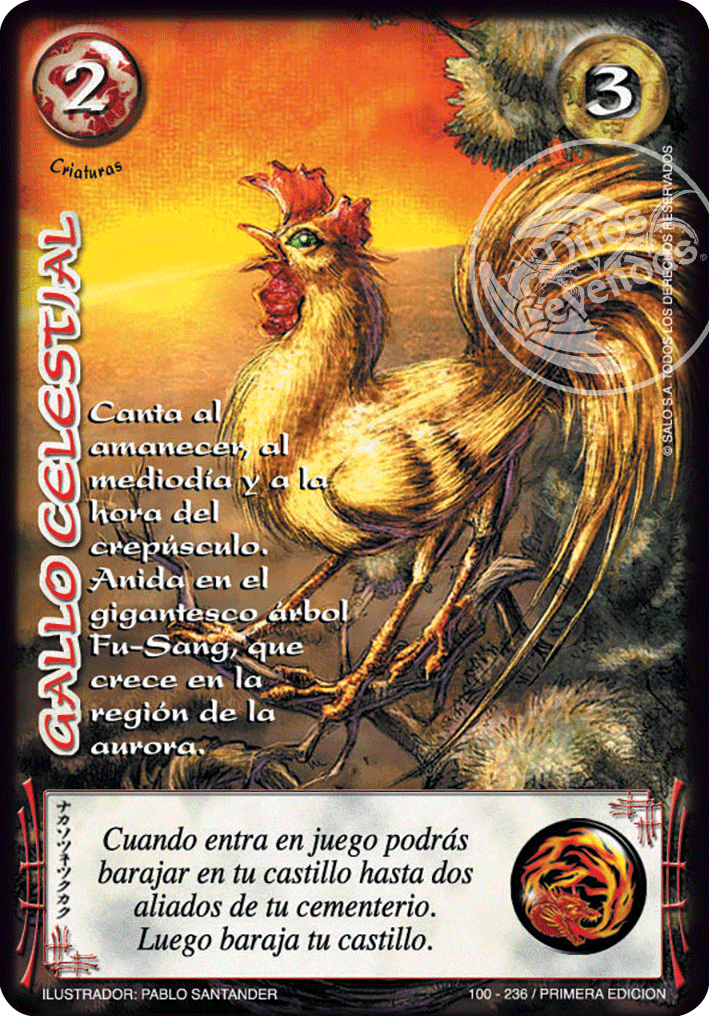 Gallo Celestial — CC - Espiritu de Dragon
