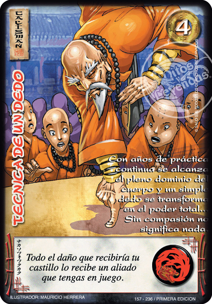 Tecnica de un Dedo — CC - Espiritu de Dragon