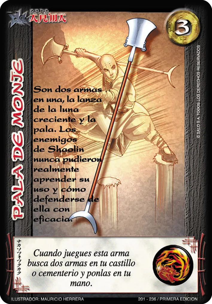 Pala de Monje — CC - Espiritu de Dragon
