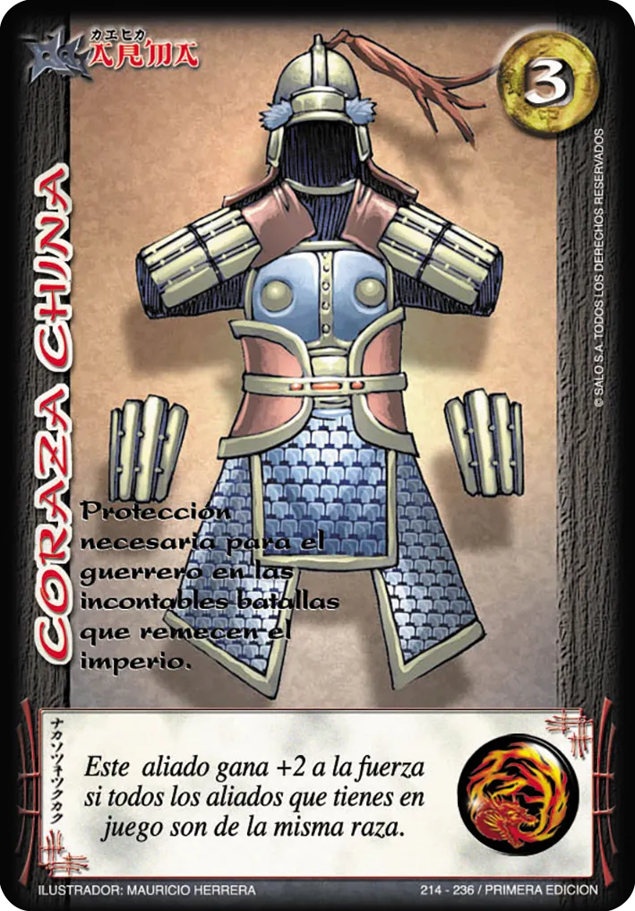 Coraza China — CC - Espiritu de Dragon
