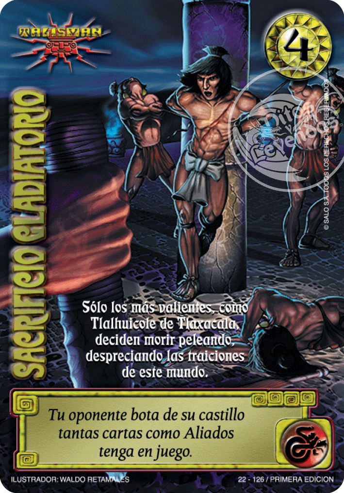Sacrificio Gladiatorio — CC - La Ira del Nahual