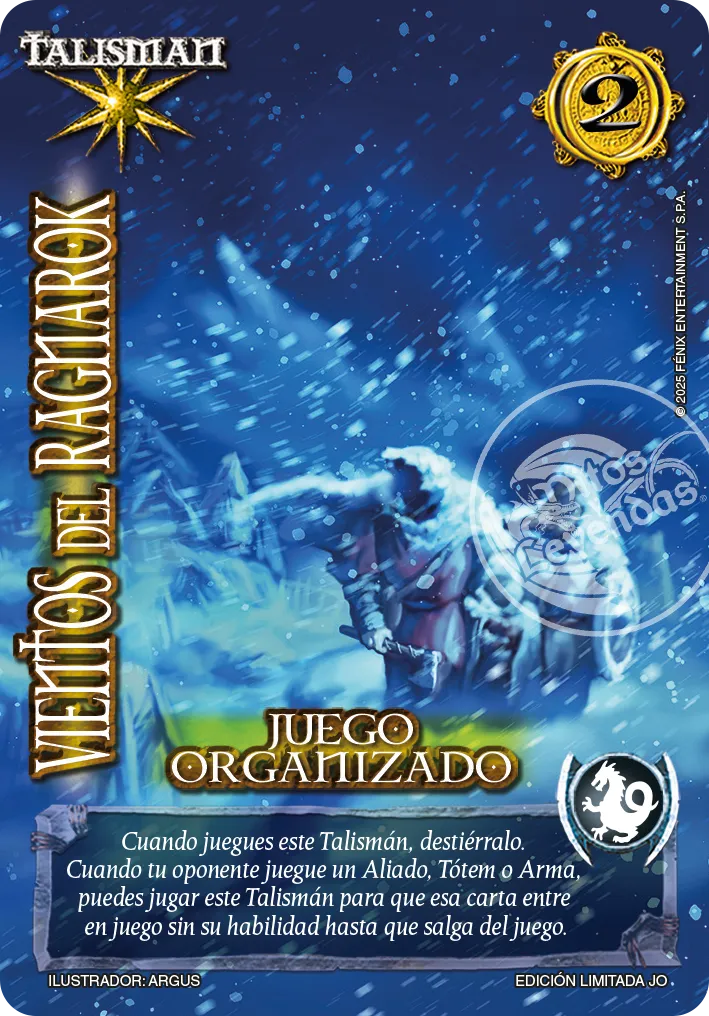 Vientos del Ragnarok — Juego Organizado