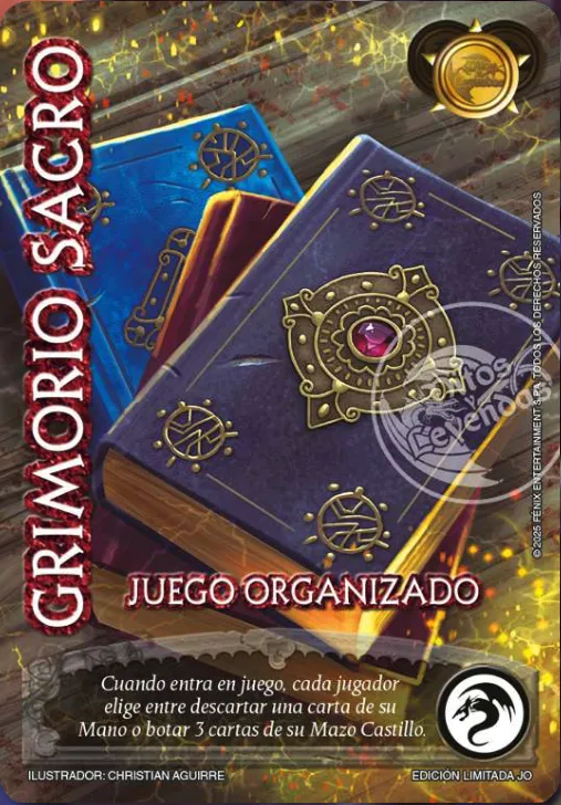 Grimorio Sacro — Juego Organizado