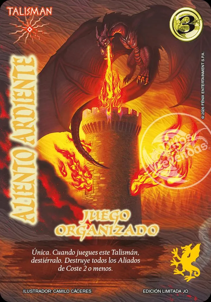 Aliento Ardiente — Juego Organizado