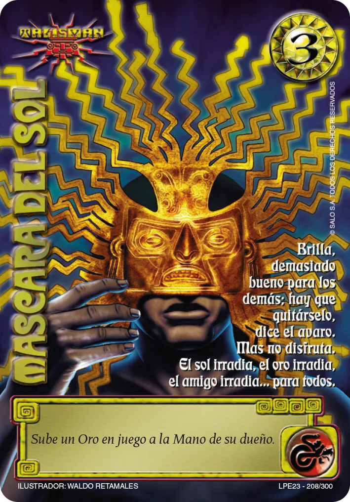 Mascara del Sol — Leyendas 3.0