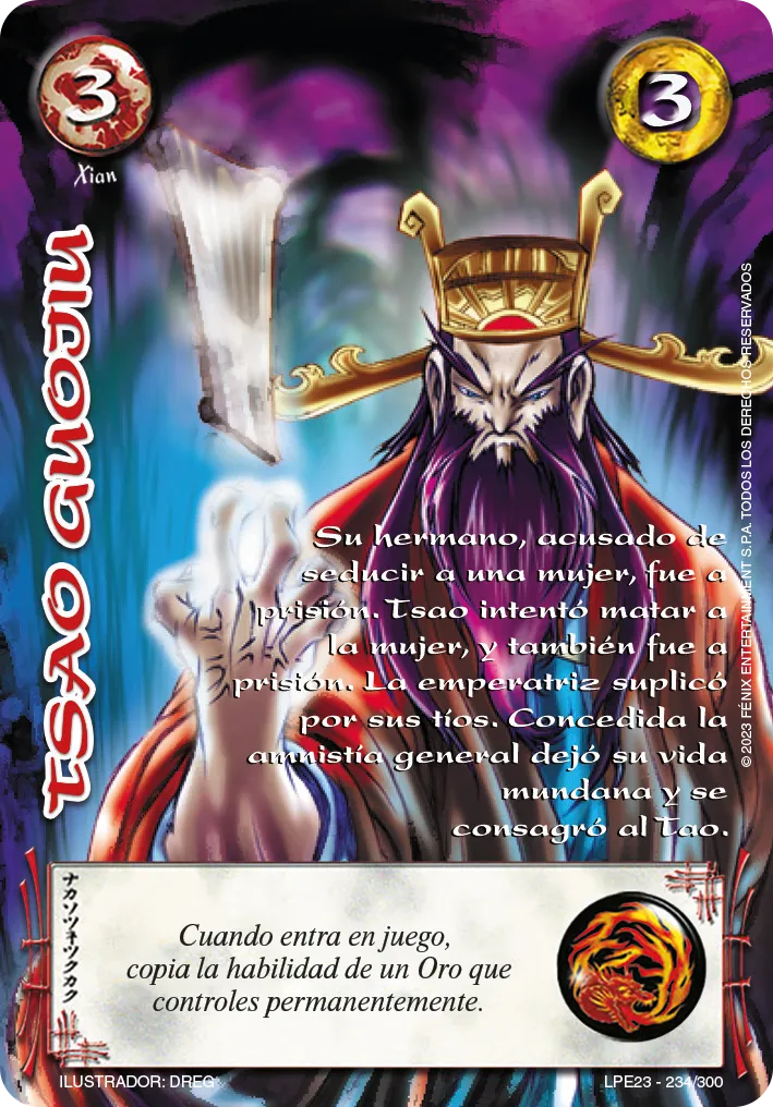 Tsao Guojiu — Leyendas 3.0