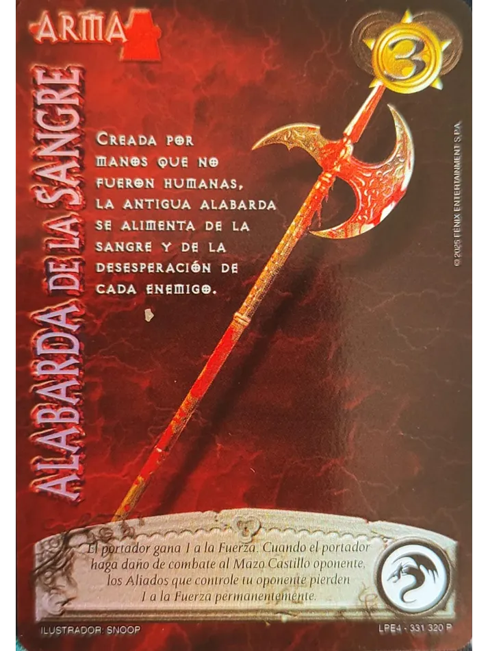 Alabarda de la Sangre — Leyendas 4.0